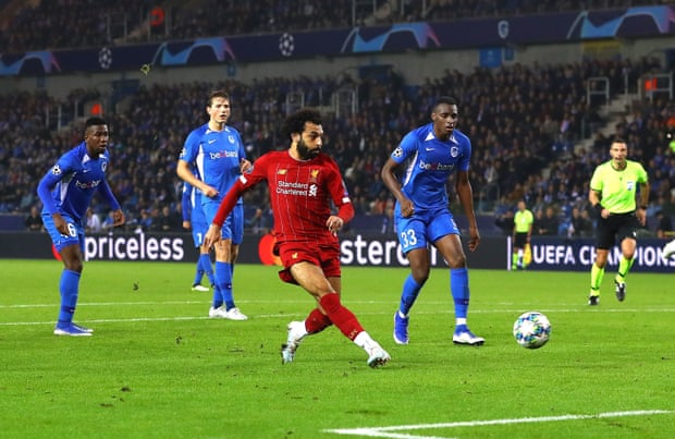 Salah có 1 bàn thắng, 1 kiến tạo. Ảnh: Shutterstock Kết quả Genk vs Liverpool, Genk vs Liverpool, Genk, Liverpool, Kết quả cup c1 châu âu, cup c1