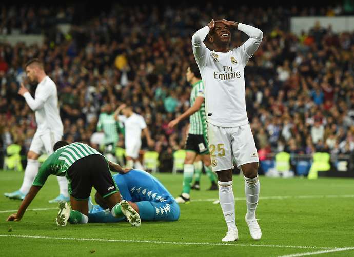 Real hòa thất vọng trước Betis. Ảnh: Getty real madrid, la liga, ronaldo