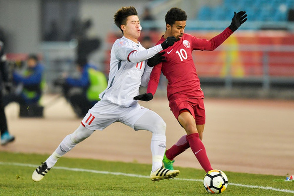 Akram Afif từng bại trận trước U23 Việt Nam. Ảnh: Internet u23 việt nam, akram afif, u23 qatar, u23 châu á, afc annual awards, cầu thủ hay nhất châu á