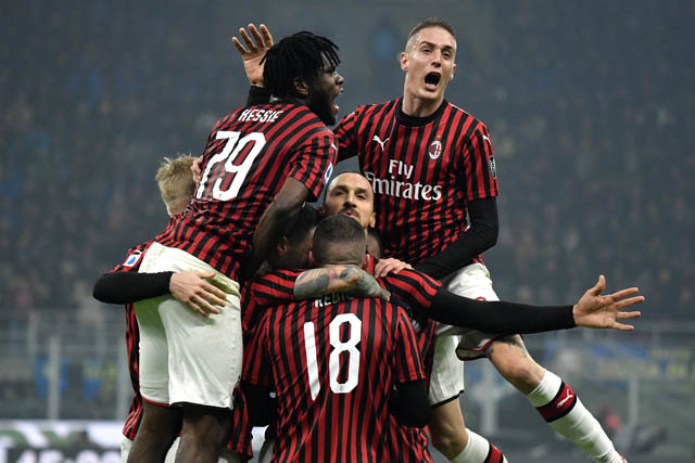 Ibra là cầu thủ giàu kinh nghiệm nhất Milan. Ảnh: Getty Inter vs Milan, Zlatan Ibrahimovic, ibrahimovic lập kỷ lục, serie a