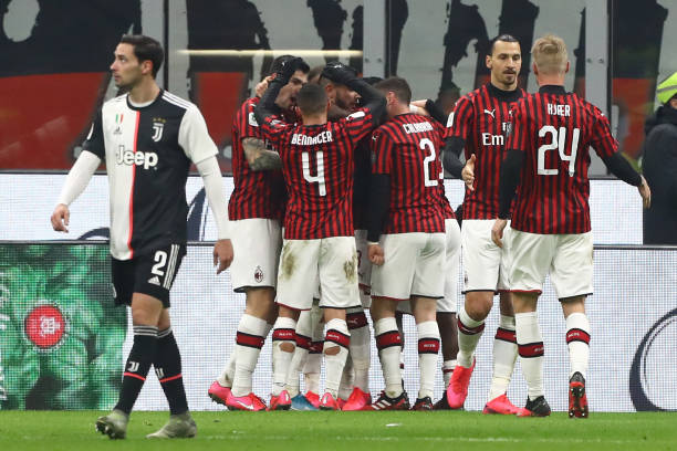 Milan có bàn mở tỷ số. Ảnh: Getty Kết quả AC Milan vs Juventus, AC Milan, Juventus, Coppa Italia, Cúp Quốc gia Ý