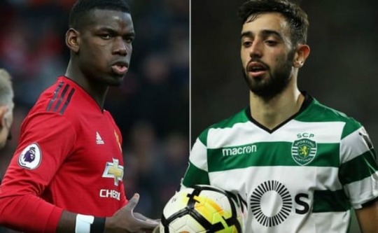 Pogba và Fernandes có thể chơi cùng nhau? Ảnh: Internet Bruno Fernandes, Paul Pogba, Manchester United, Andy Cole, ngoại hạng anh