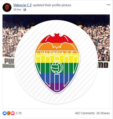 Ảnh đại diện gây tranh cãi của Valencia. Ảnh: Screenshot Kết quả Atalanta vs Valencia, Champions League, Cúp C1, Atalanta, Valencia,