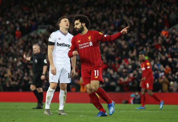 Salah giải cứu Liverpool rất đúng lúc. Ảnh: Getty Kết quả Liverpool vs West Ham, Ngoại hạng Anh, Liverpool, West Ham