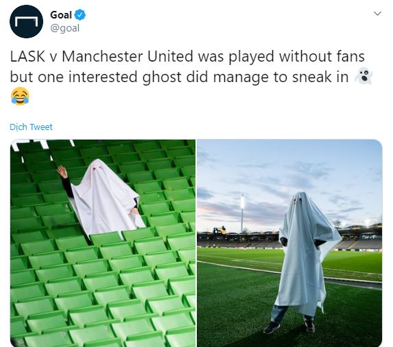 Goal chia sẻ về CĐV đặc biệt trận LASK vs MU. Ảnh: Screenshot LASK vs MU, Lingard, Manchester United, LASK, Europa League