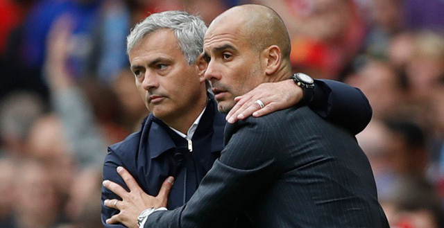 Mourinho và Pep là hai HLV xuất sắc nhất đầu thế kỷ 21. Ảnh: Internet Jose Mourinho, Pep Guardiola