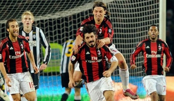 Ibrahimovic và Gattuso ở Milan. Ảnh: GdS AC Milan, Gattuso, Ibrahimovic, Serie A