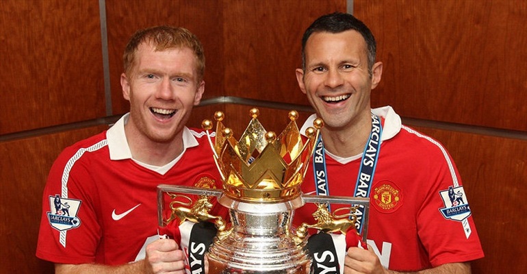 Scholes (trái) là huyền thoại MU. Ảnh: MUFC Manchester United, Real Madrid, Paul Scholes, Luka Modric, Toni Kroos