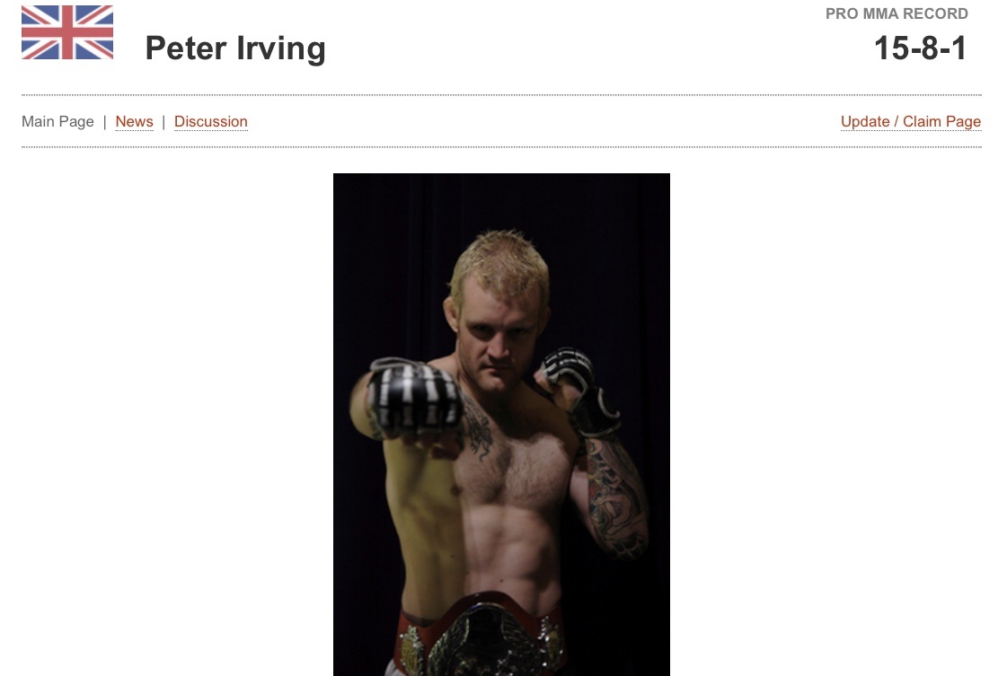 Peter Irving đúng là võ sĩ MMA nhưng không phải nhà vô địch. Ảnh: Screenshot Võ thuật, MMA, Mã Bảo Quốc, Ma Baoguo, Thái Cực Quyền, nhà vô địch MMA