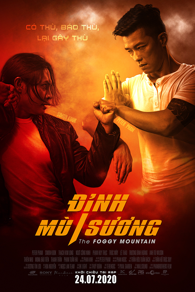 Simon Kook (trái) trong poster Đỉnh Mù Sương. Ảnh: Internet võ thuật, Diệp Vấn, Võ sĩ, Muay Thai, Simon Kook, Đỉnh Mù Sương, Việt Nam