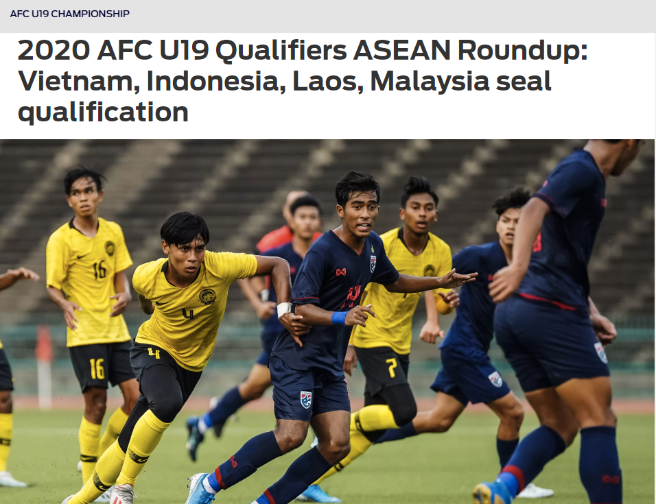 Báo châu Á ấn tượng với bóng đá Đông Nam Á tại VL U19 châu Á Vòng loại U19 châu Á, U19 Việt Nam, U19 Malaysia, U19 Lào, Fox Sports Asia, Báo châu Á,