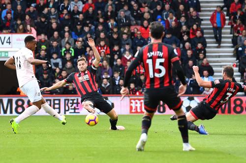 Martial gỡ hòa 1-1 cho MU Kết quả Bournemouth vs MU, Bournemouth vs MU, tỷ số Bournemouth vs MU