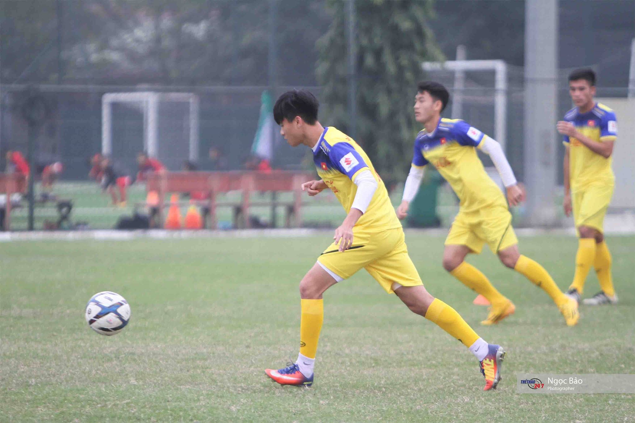 Tiền vệ Phan Thanh Hậu tập luyện cùng ĐT U22 Việt Nam (Ảnh: Ngọc Bảo) U22 Việt Nam, Thanh Hậu