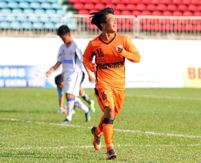 Xuân Tạo trong màu áo SHB Đà Nẵng Xuân Tạo, U19 SHB Đà Nẵng, U19 HAGL